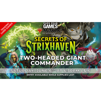 6/6 - NOW LIVE! MTG Secrets of Strixhaven Two-Headed Giant Commander