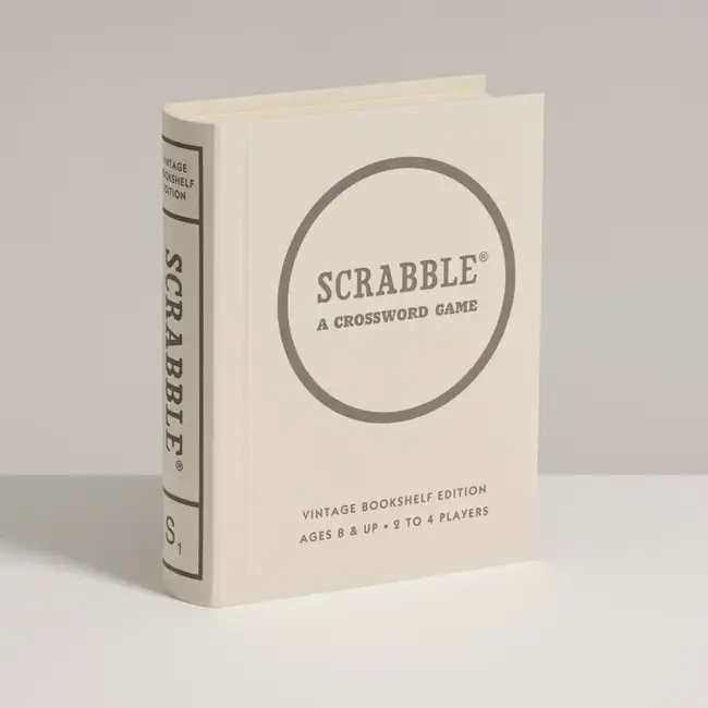 Vintage Scrabble Bookshelf