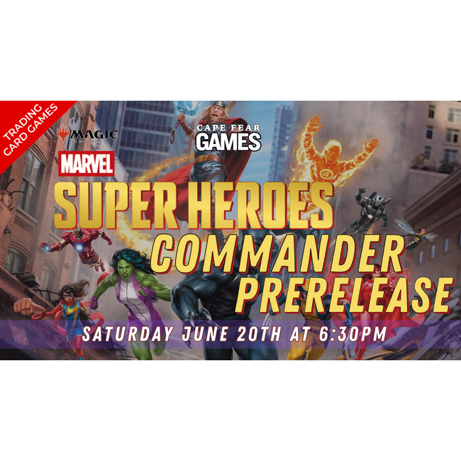 6/20 COMING SOON! MTG Marvel Super Heroes Prerelease