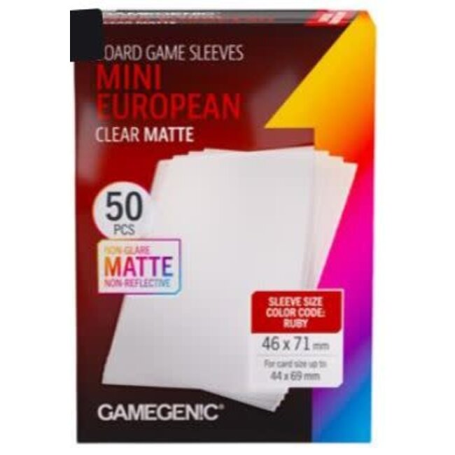 Prime Sleeves: Mini European Clear Matte
