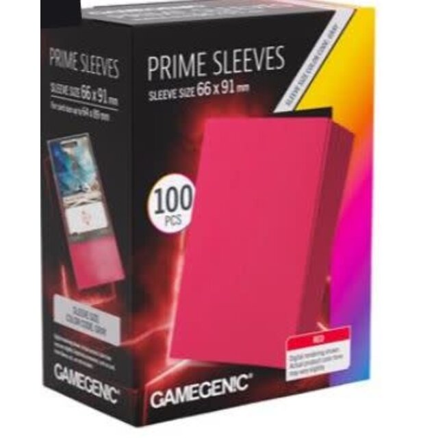 Prime Matte Sleeves 100 ct - Red GG