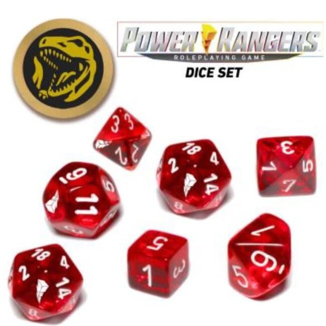 Power Rangers RPG Game Dice Set - Red (7+coin)
