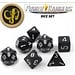Renegade Game Studios Power Rangers RPG Game Dice Set - Black (7+coin)