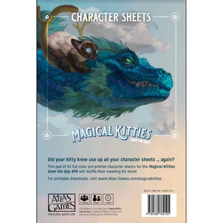 Atlas Games Magical Kitties Save the Day! RPG Kitty Character Sheets