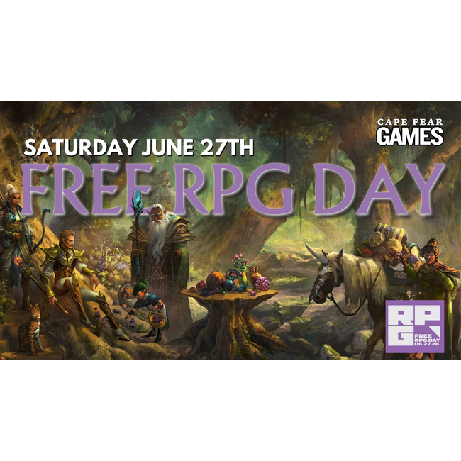 6/27 COMING SOON! - Free RPG Day