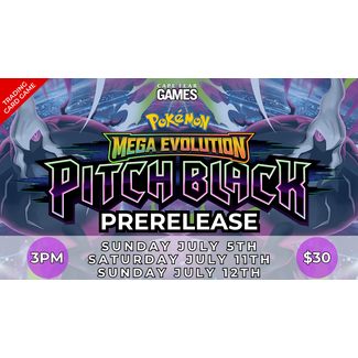 7/5, 7/11, & 7/12 COMING SOON! Pokemon Pitch Black Prerelease
