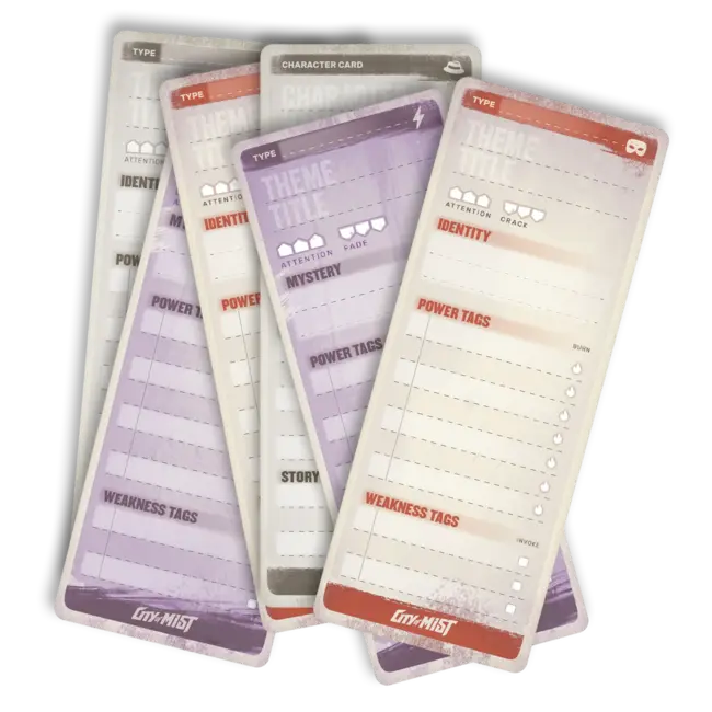 City of Mist: Character & Theme Cards