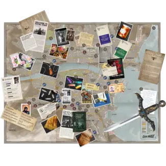City of Mist: Crime Board City Map: Nights of Payne Town