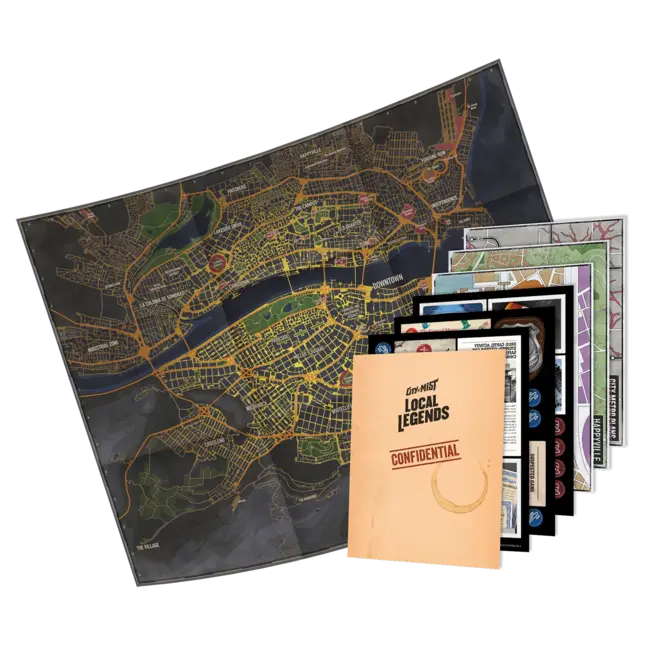 City of Mist: Crime Board City Map #2: Local Legends