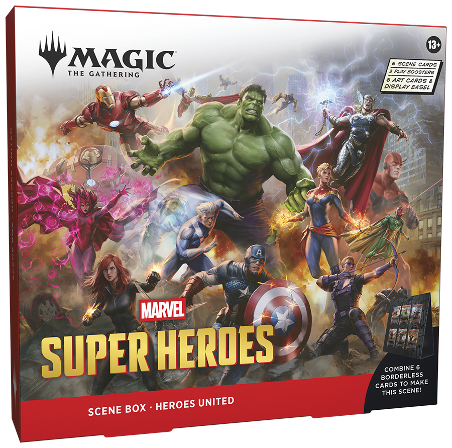 mtg marvel booster box Amazon.com: Magic: The Gathering | Marvel Super Heroes Play Booster Box | 30 Packs