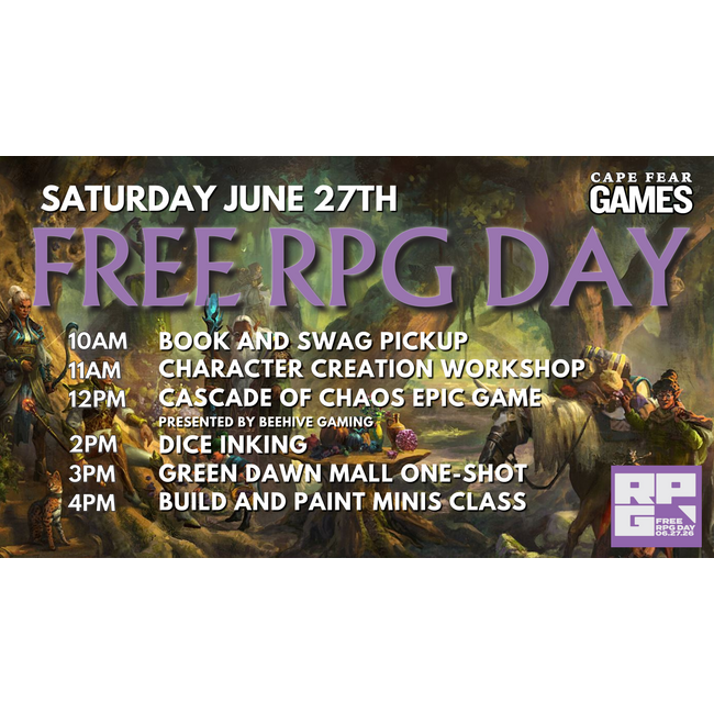 6/27 - Free RPG Day