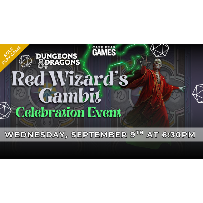 9/9 - NOW LIVE! D&D Red Wizard's Gambit Celebration Event