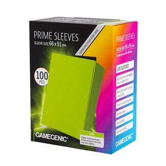 Gamegenic Prime Matte Sleeves 100 ct - Lime GG