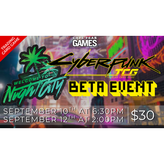 COMING SOON! Cyberpunk TCG: Welcome to Night City Beta Event