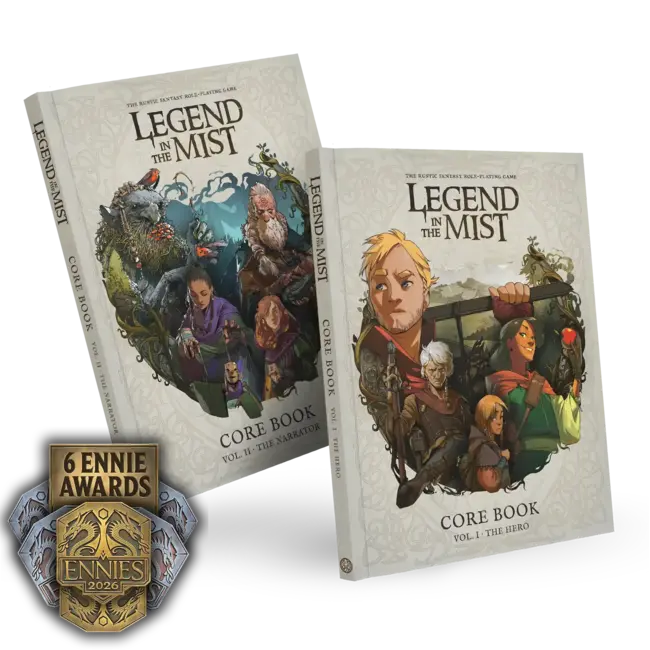 Legend in the Mist: Corebooks Vol 1 & Vol 2