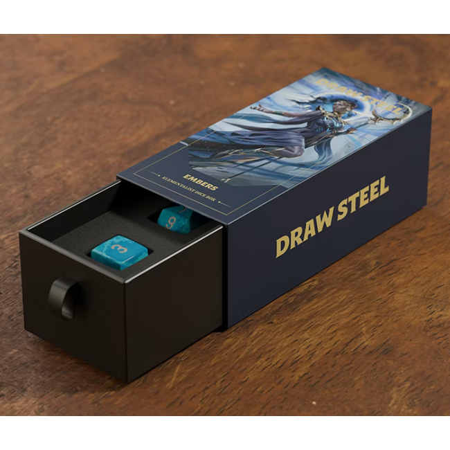 Draw Steel - Elementalist Dice Box (2d10 + 1d3)