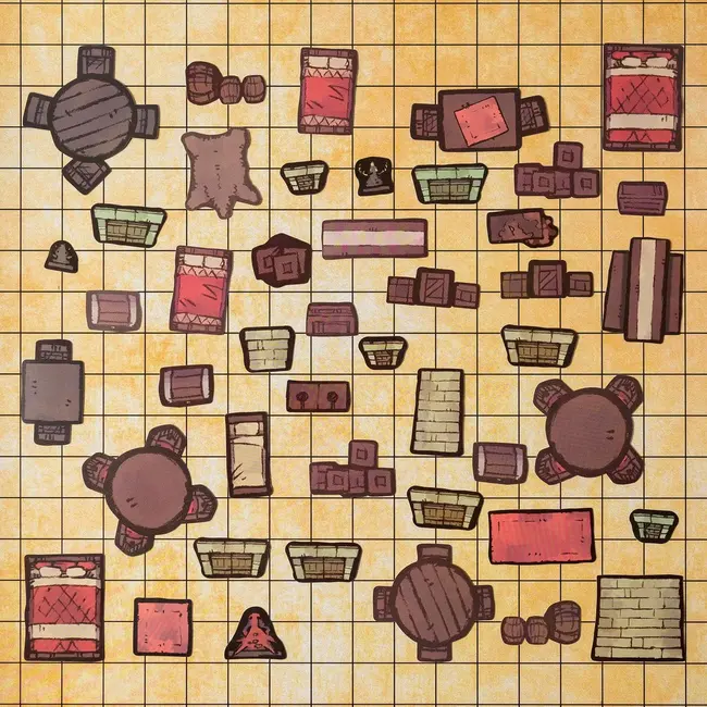 Tabletop Tokens : Castle Furnishing Set