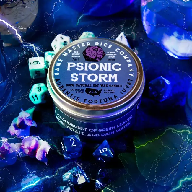 Psionic Storm Gaming Candle - 8oz Tin