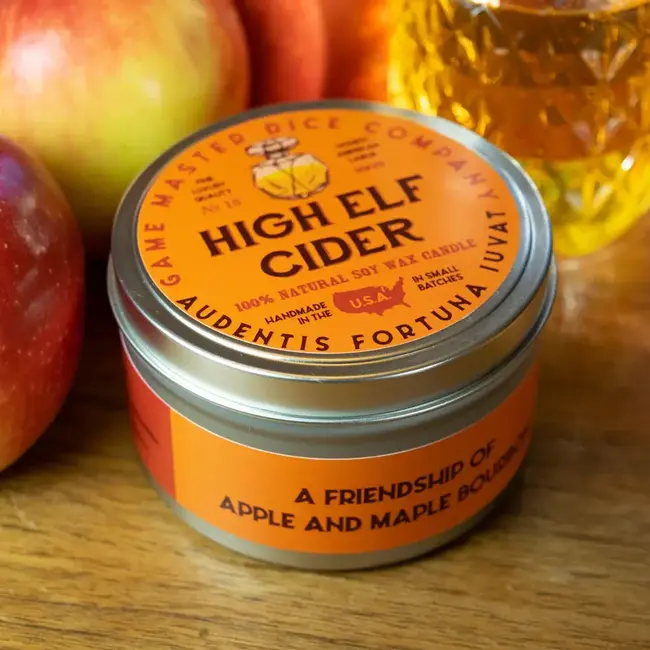 High Elf Cider Gaming Candle - 8oz Tin