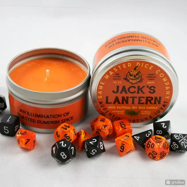 Jack's Lantern Gaming Candle - 8oz Tin
