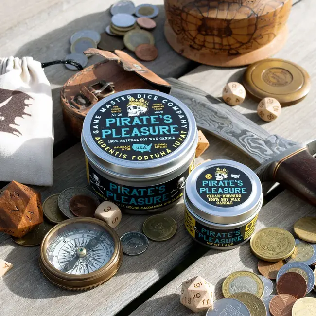 Pirate's Pleasure Gaming Candle - 8oz Tin