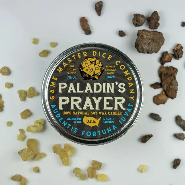 Paladin's Prayer Gaming Candle - 8oz Tin