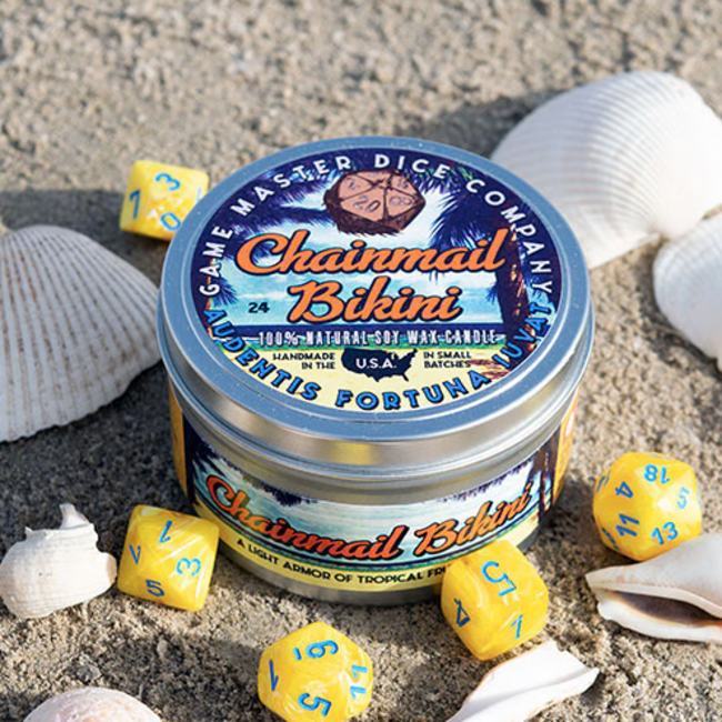 Chainmail Bikini Gaming Candle - 8oz Tin