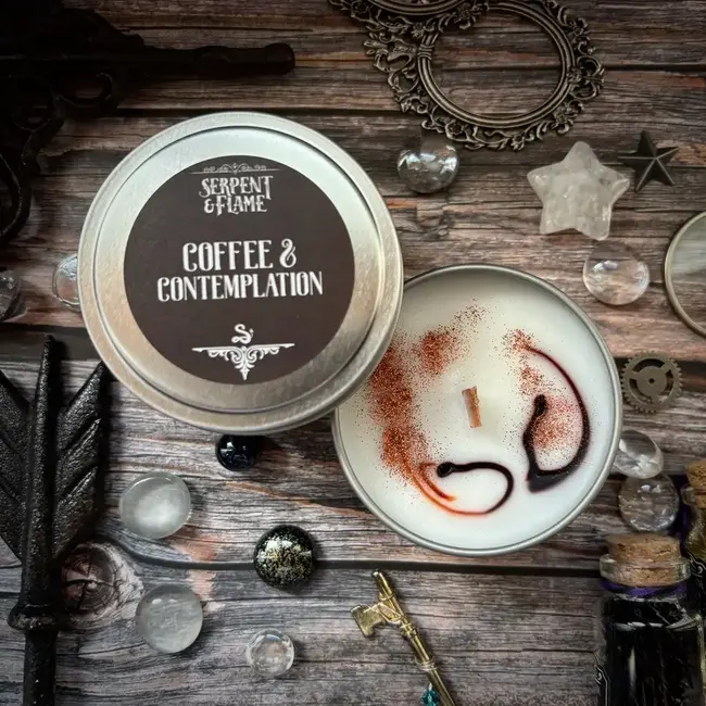 Serpent & Flame: 4oz Candle - Coffee & Contemplation