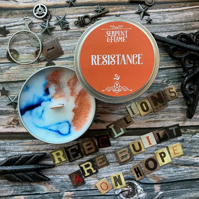 Serpent & Flame: 4oz Candle - Resistance