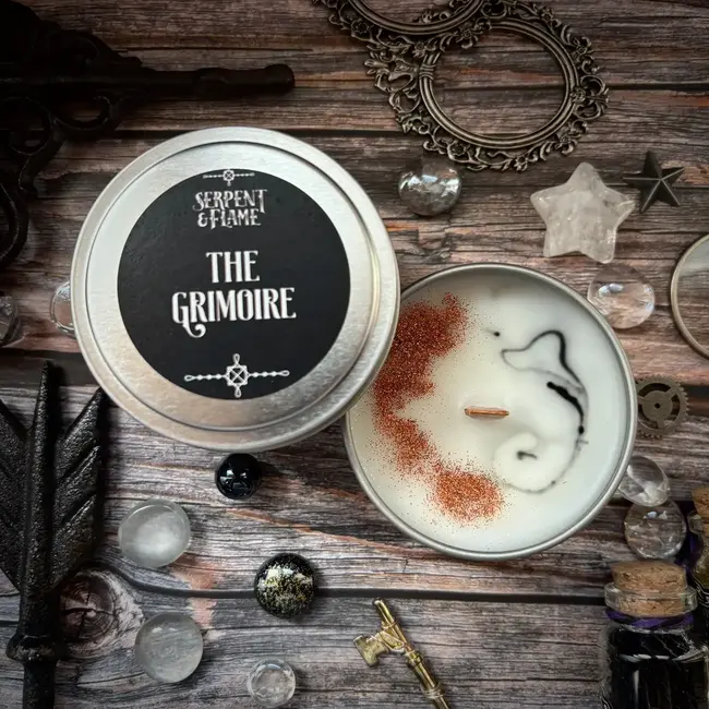 Serpent & Flame: 4oz Candle - The Grimoire