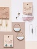 Scout Curated Wears Scout Rose Quartz & Gold Stone Prism Hoop Earrings