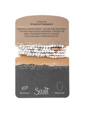 Scout Curated Wears Howlite Stone Wrap Bracelet/Necklace