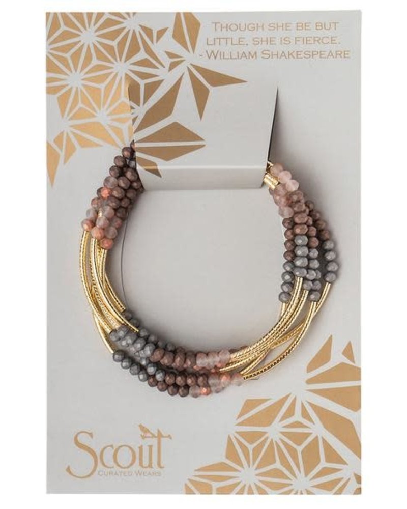 Scout Curated Wears Scout Matte Metallic Tri-Tone & Gold Original Wrap Bracelet/Necklace