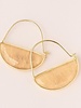 Scout Curated Wears Scout Citrine & Gold Stone Prism Hoop Earrings