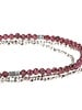 Scout Curated Wears Scout Garnet & Silver Delicate Stone Wrap Bracelet/Necklace