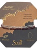 Scout Curated Wears Scout Garnet & Silver Delicate Stone Wrap Bracelet/Necklace