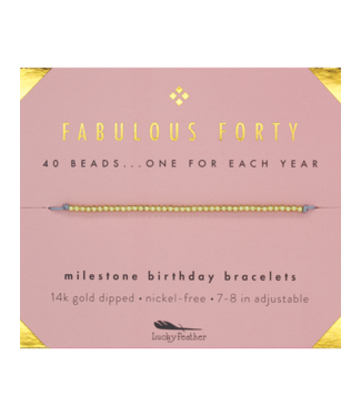 Lucky feather 2024 birthday bracelet
