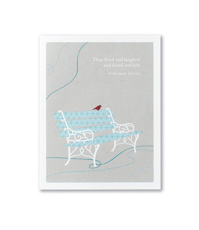 Compendium Sympathy Card | ‘They Lived & Laughed’