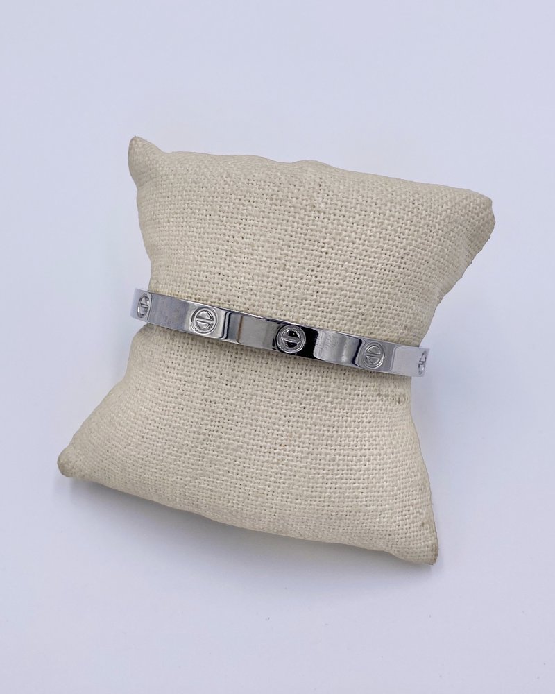 Egyptian Bolt Stainless Steel Cuff Bracelet