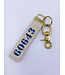 Rustic Marlin Zip Code Canvas Keychain | 60643 (More Colors)