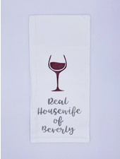 Rustic Marlin Personalized Real Housewife Tea Towel | Beverly