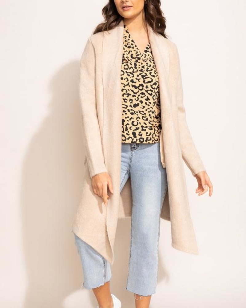 Pink Martini Beige 'Stockport' Coatigan 