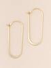 Scout Curated Wears Scout Refined Collection Cosmic Oval Earrings in 18K Gold Vermeil