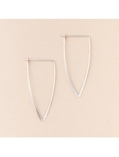 Scout Curated Wears Galaxy Triangle Earrings in Sterling Silver