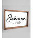 Rustic Marlin Personalized Script Serving Tray