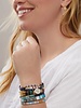 Scout Curated Wears Scout Empower Bracelet | Badass in Gold/Black Labradorite/Howlite
