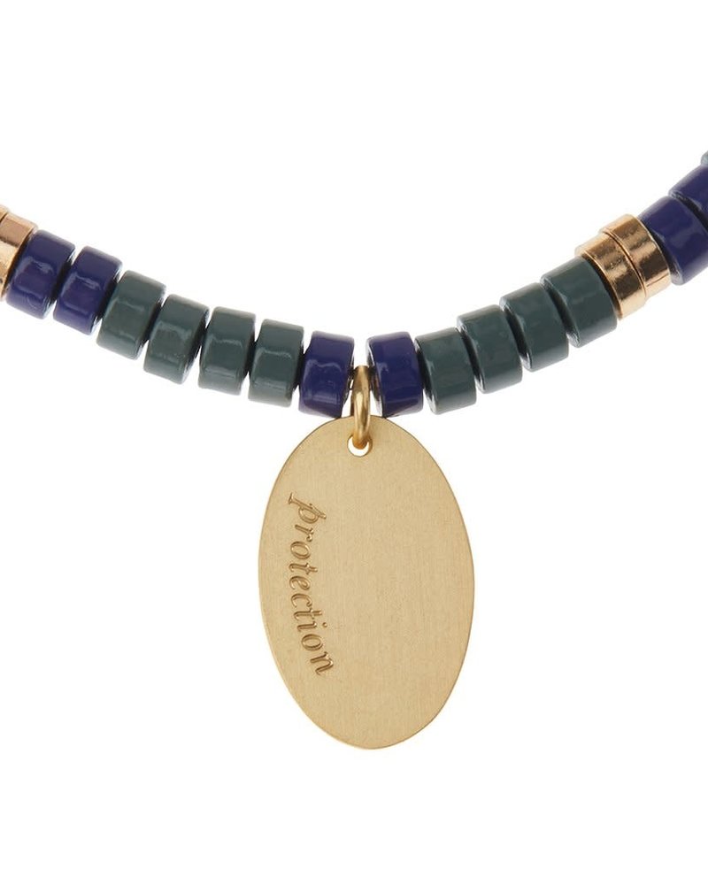 Scout Curated Wears Scout Labradorite Stone Intention Charm Bracelet in Gold