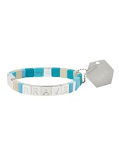 Scout Curated Wears Empower Bracelet | Brave in Silver/Turquoise/Howlite