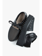 All Black Amazing Flatform Sandals