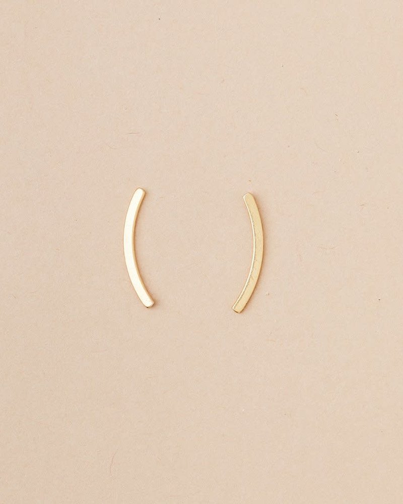 Scout Curated Wears Scout Comet Curve Earrings in 18K Gold Vermeil